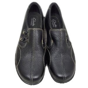 CLARKS COLLECTION ROUND TOE SLIP-ON WOMEN"S FLAT SHOE